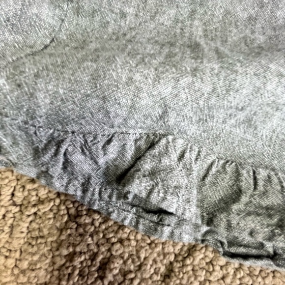 LOFT linen blend 4” shorts with ruffles - Picture 7 of 10